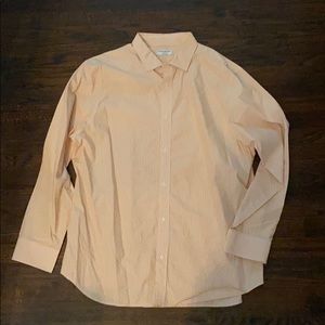 Banana Republic Dress Shirt XXL 18-18 1/2 Orange